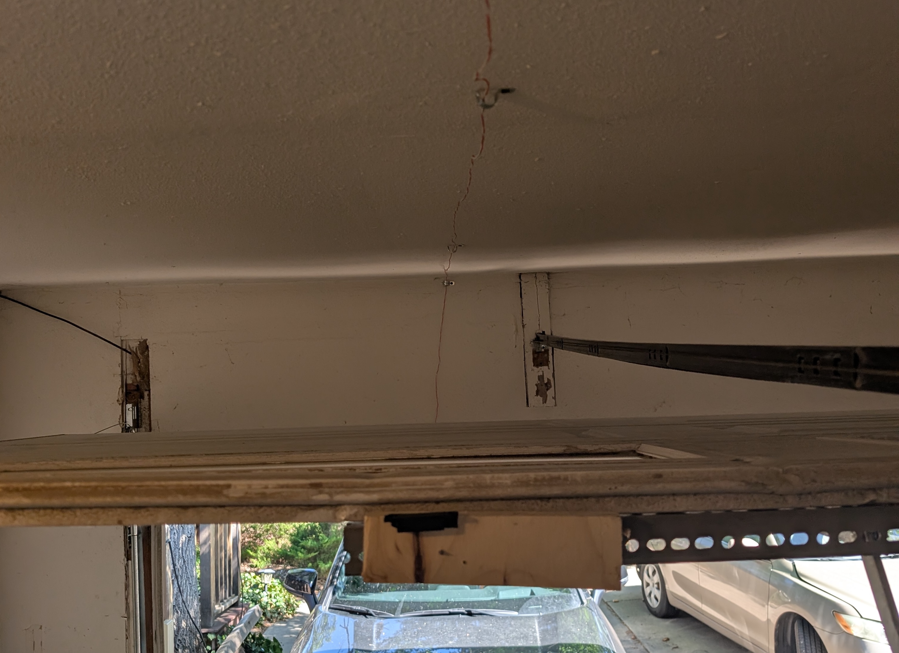 reed sensor on garage door